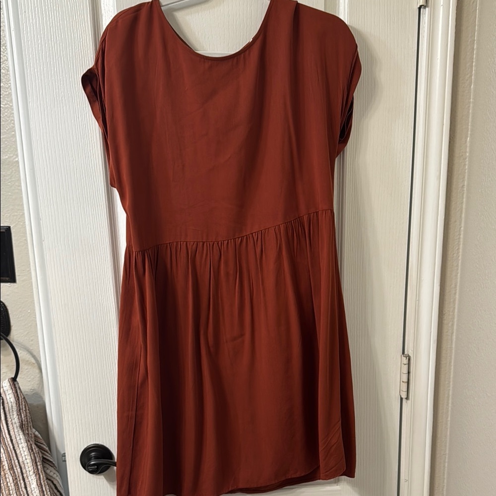 JustFab Orange Relaxed Tunic Top